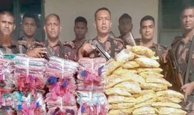 ভারতীয় পণ্য ও মাদক চোরাচালানসহ আটক ১