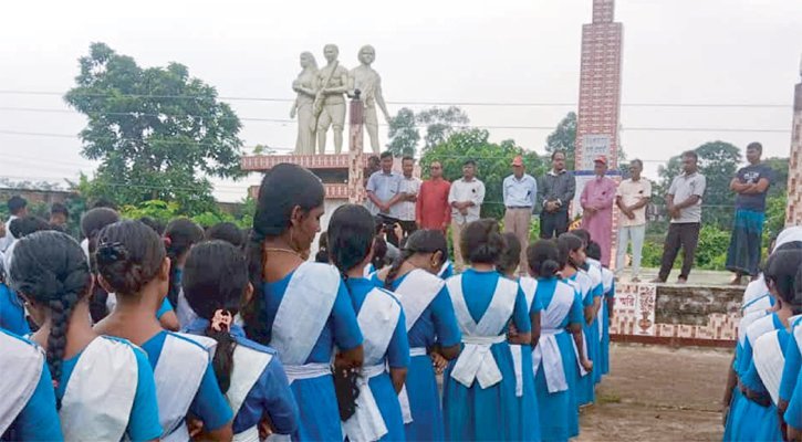 একাত্তরে লাখাইয়ে নিহত ১২৭ জনের প্রতি শ্রদ্ধা